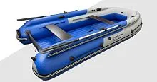 Лодка надувная ПВХ REEF Triton 400S-MAX (Серый + синий)