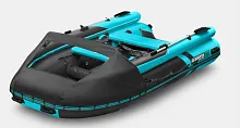 Лодка надувная ПВХ Gladiator E 450 X (Черно-бирюзовый)