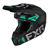Шлем кроссовый FXR Clutch Evo Black Mint 2023