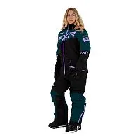 Комбинезон женский утеплённый FXR Squadron Black Ocean Lilac 2021 