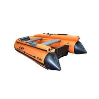 Лодка надувная ПВХ ALTAIR HD 380 НДНД Фальшборт(оранжево-серый)