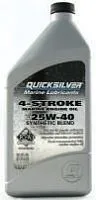 xМасло Quicksilver 4Т 25W-40 для ПЛМ Синтетическое моторное 1л 