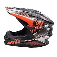 Шлем кроссовый KIOSHI Fighter 802 White Orange 2021 