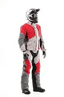 Штаны короткие DRAGONFLY Эндуро Freeride DF Grey Red 2022 