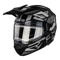 Шлем кроссовый с подогревом FXR Maverick X Black Titanium 2022 