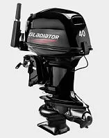Мотор лодочный подвесной Gladiator 2-х тактный G 40 FH JET (мотор без ред 2019Г. + в/насадка Marlin)