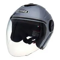 Шлем открытый GSB G-249 Grey Dark 2021 