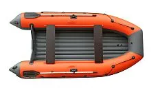 Лодка надувная ПВХ REEF Triton 360НД (Оранжевый + темно-серый)