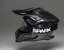 Шлем кроссовый SPARX Thor Carbon 3K (А806) + очки Black Matt 2026