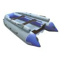 Лодка надувная ПВХ REEF Triton 360FНД (Серый + синий)