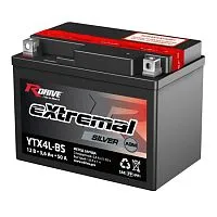 Аккумулятор RDrive Extremal Silver YTX4L-BS