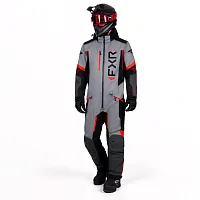 Комбинезон лёгкий FXR Helium Titanium/Red 2026