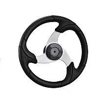 Штурвал NAUTFLEX Tornado 360 мм (алюминий + пластик черный)