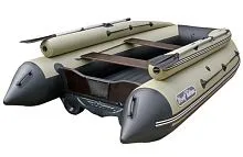 Лодка надувная ПВХ REEF Triton 360FНД (Оливковый + темно-серый)